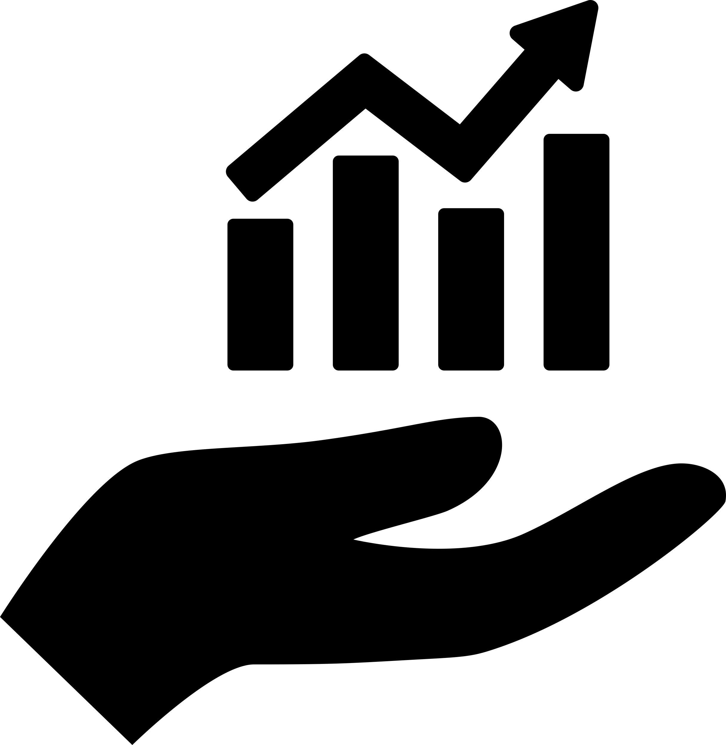 Hand Holding Up A Financial Graph Digital Sketch Svg Design Free Vectors